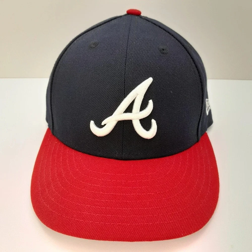 New Era 59FIFTY Atlanta Braves On Field Fitted Hat Size 7 MLB Cap